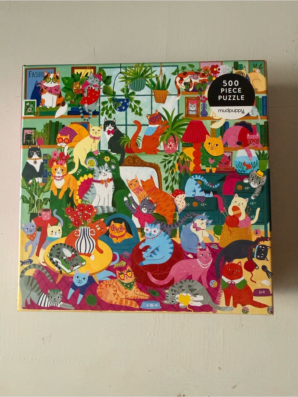 500 piece puzzle cute cats colorful